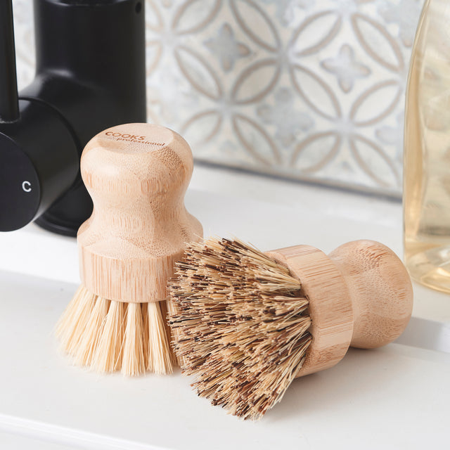 Cooks Professional Set of 4 Bamboo Pot Brushes
