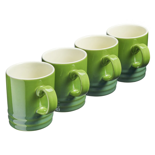 Cooks Professional 4 Piece Mug Set | 350ml | Green
