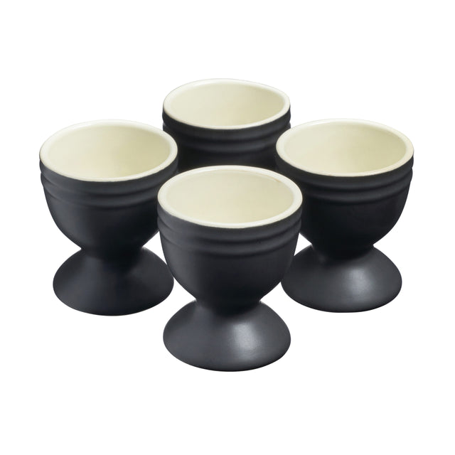 Cooks Professional 4 Piece Egg Cup Set | Matt Black