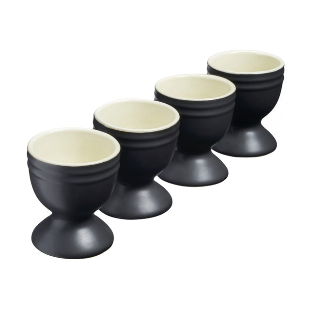 Cooks Professional 4 Piece Egg Cup Set | Matt Black
