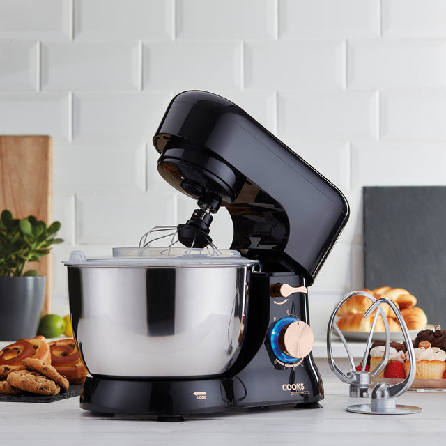 Cooks Professional 4.5L Stand Mixer | Black and Rose Gold