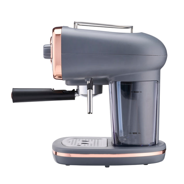 Cooks Professional Retro Espresso Machine | Grey / Copper