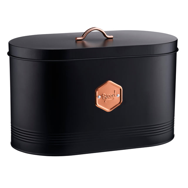 Cooks Professional Bread Bin | Black / Copper
