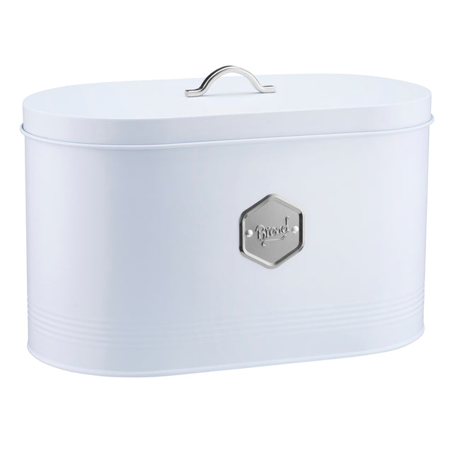 Cooks Professional Bread Bin | White / Silver