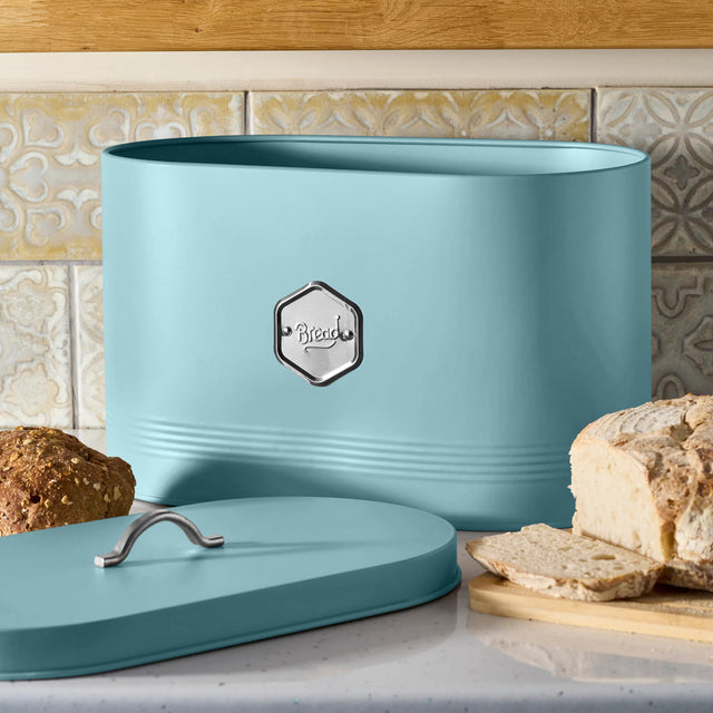 Cooks Professional Bread Bin | Blue / Silver