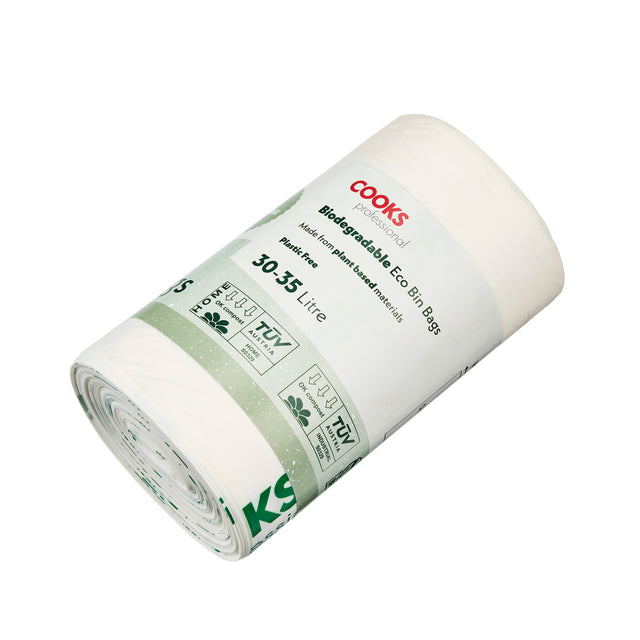 Cooks Professional Biodegradable Bin Bags | 30-35L