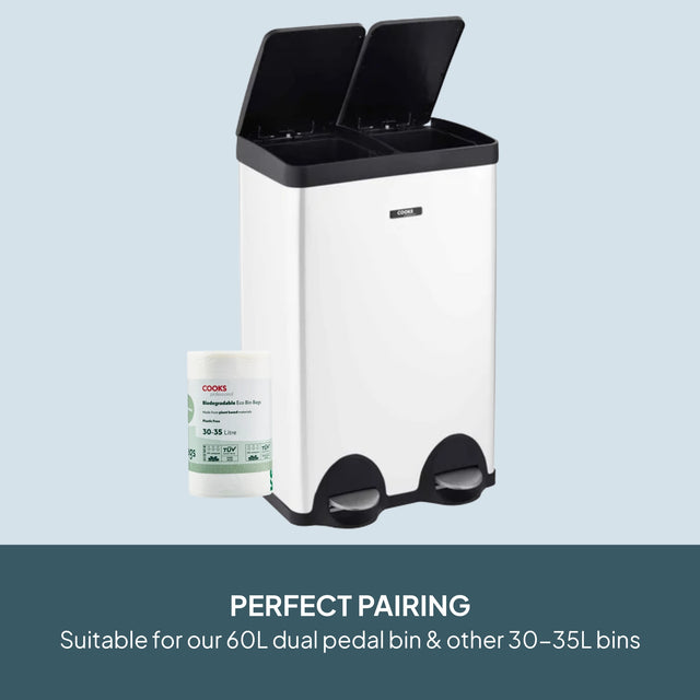 Cooks Professional Biodegradable Bin Bags | 30-35L