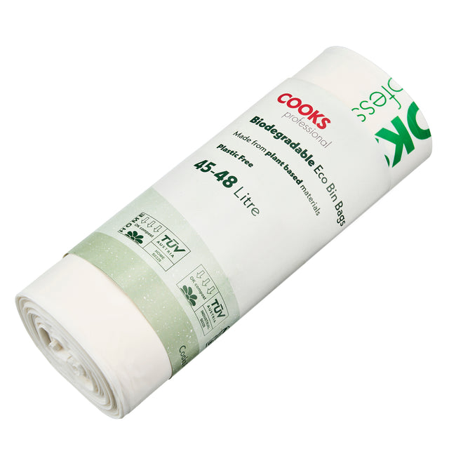 Cooks Professional Biodegradable Bin Bags | 45-48L