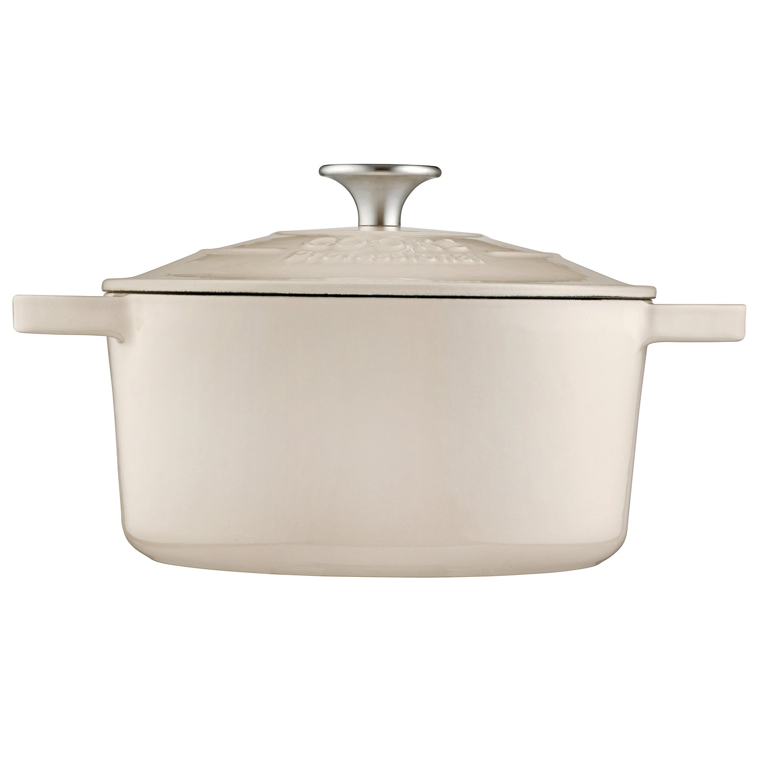 Cooks Professional 20cm Cast Iron Casserole | Off White
