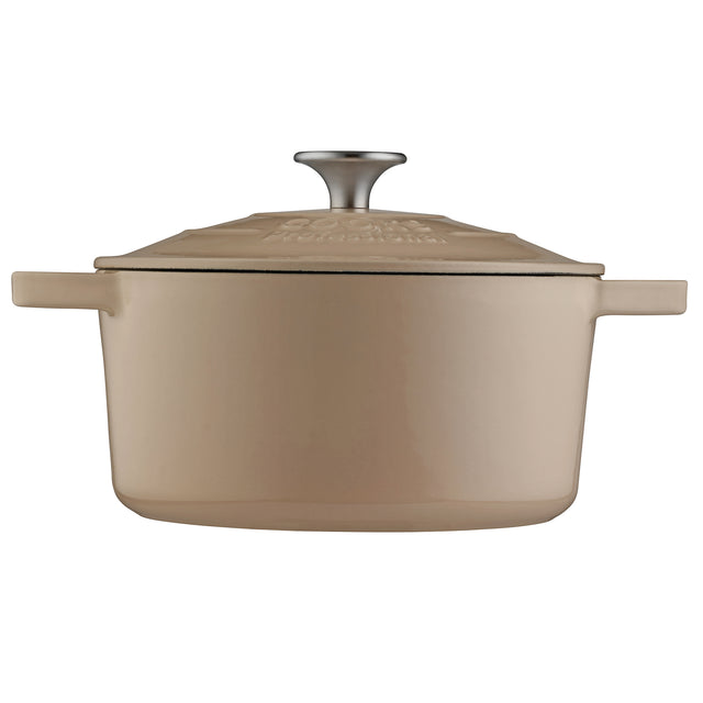 Cooks Professional 20cm Cast Iron Casserole | Off White