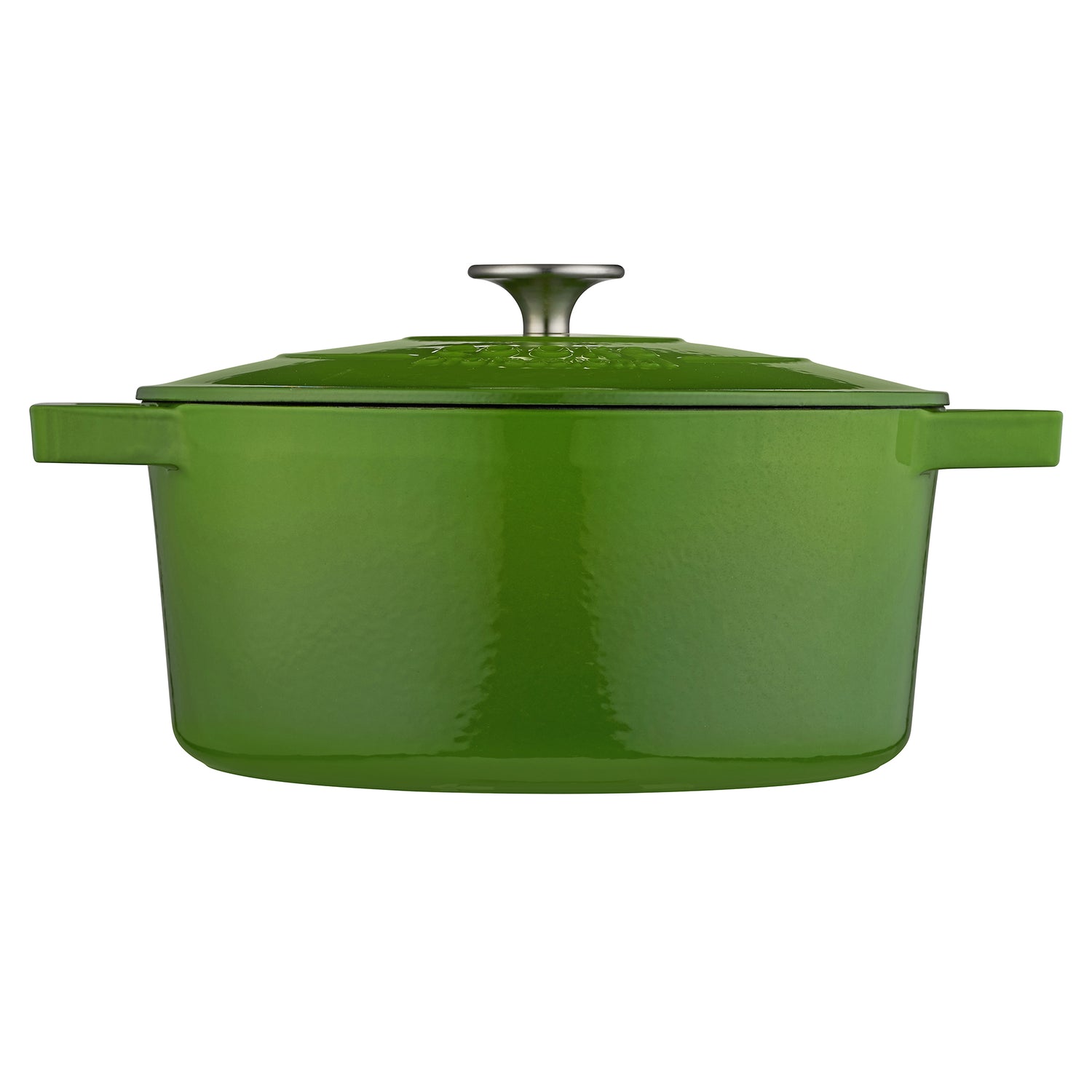 Cooks Professional 26cm Cast Iron Casserole | Graduated Green