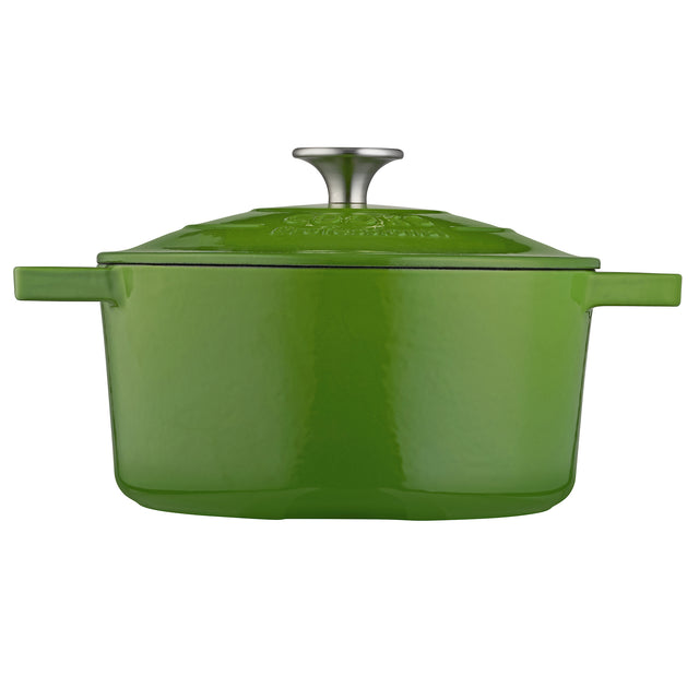 Cooks Professional 20cm Cast Iron Casserole | Graduated Green