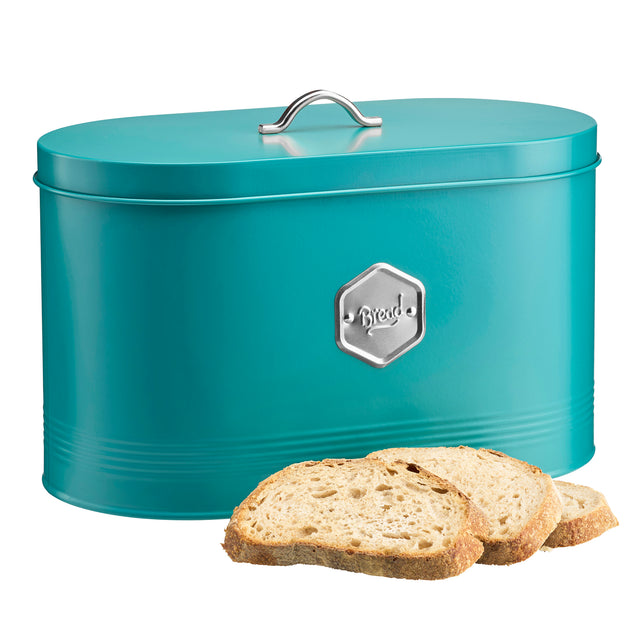 Cooks Professional Bread Bin | Teal / Silver