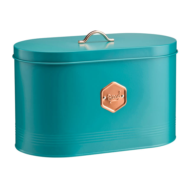 Cooks Professional Bread Bin | Teal / Copper