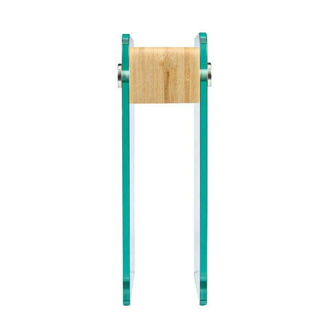 Cooks Professional Glass and Bamboo Knife Block