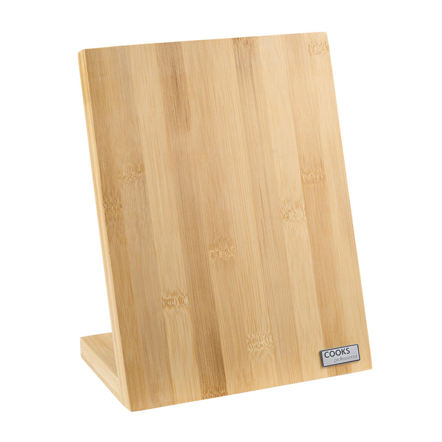Cooks Professional Magnetic Bamboo Knife Block | Large