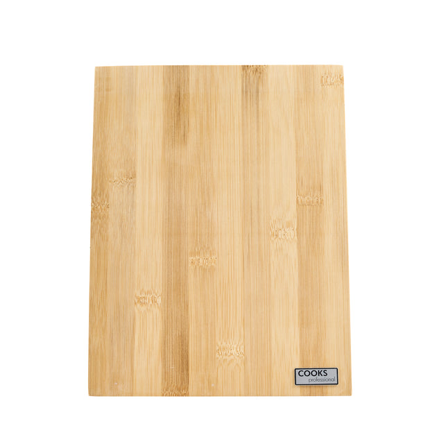 Cooks Professional Magnetic Bamboo Knife Block | Large