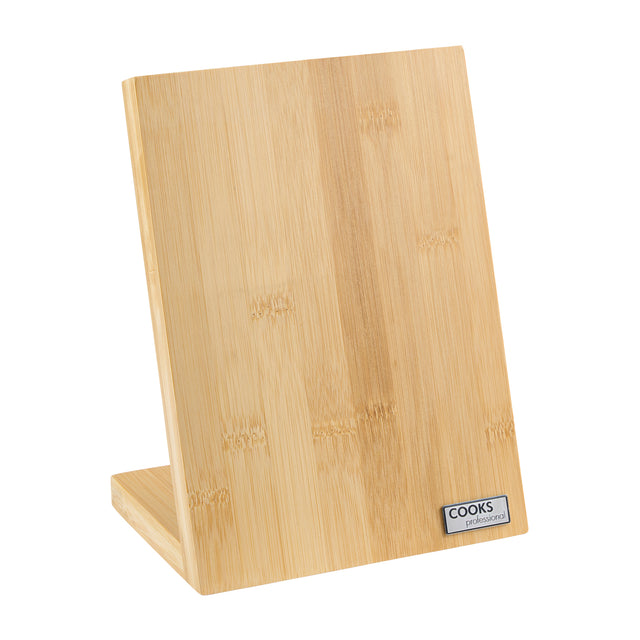 Cooks Professional Magnetic Bamboo Knife Block | Medium