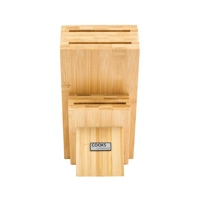 Cooks Professional Bamboo Knife Block