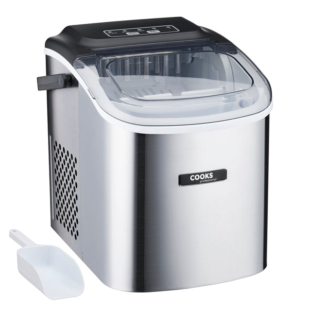 Cooks Professional 1.3L Ice Maker | 12kg / 24h | Silver