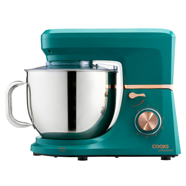 Cooks Professional 7L Stand Mixer | Teal / Rose Gold