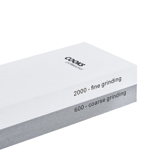 Cooks Professional Whetstone Knife Sharpener | Dual Grit