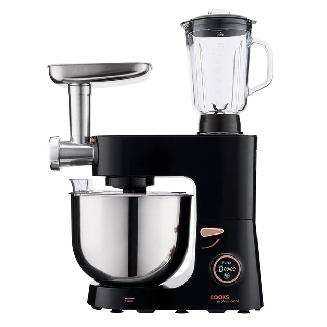 Cooks Professional Multi Function 8L Digital Stand Mixer | Black / Rose Gold