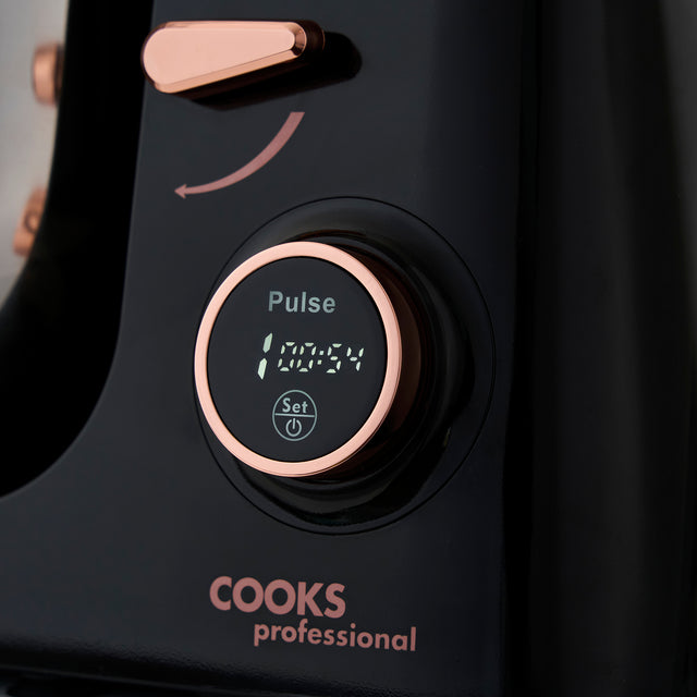 Cooks Professional Multi Function 8L Digital Stand Mixer | Black / Rose Gold