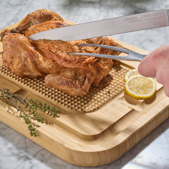 Cooks Professional Reversible Carving and Chopping Board | Bamboo