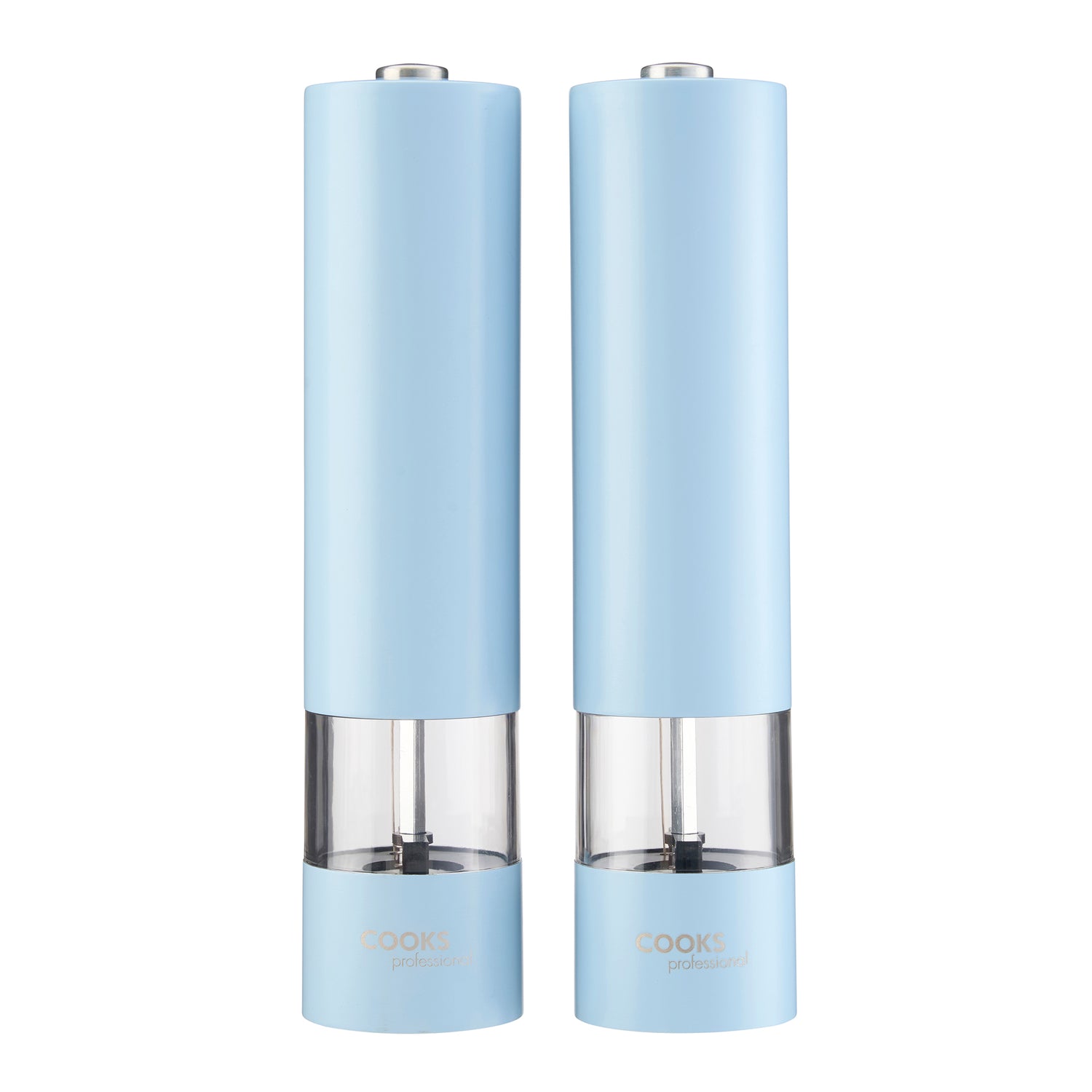 Cooks Professional Electric Salt and Pepper Mill Set | Blue