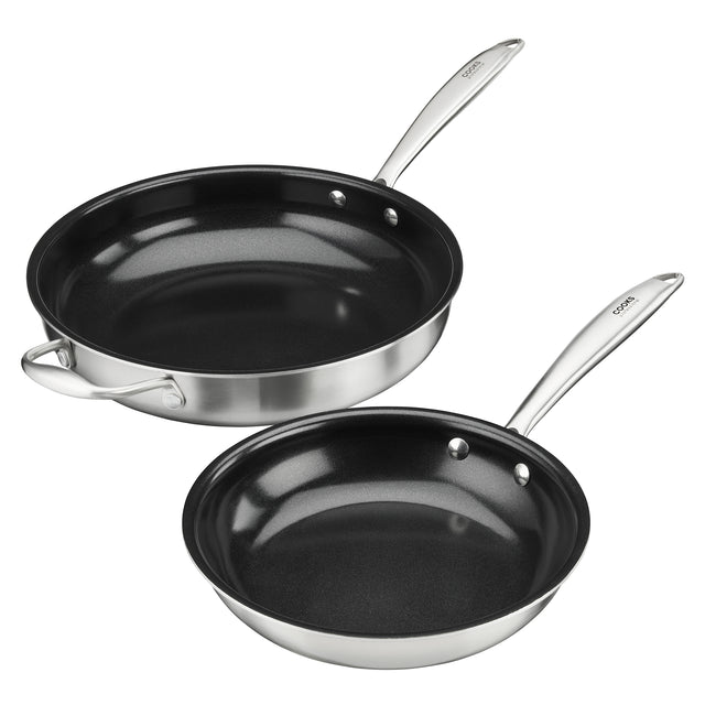 Cooks Professional Tri-Ply 2 Piece Frying Pan Set | 22cm & 28cm