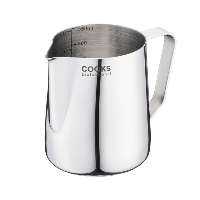 Cooks Professional Stainless Steel 350ml Milk Steaming Jug