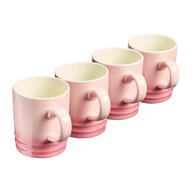 Cooks Professional 4 Piece Mug Set | 350ml | Pink