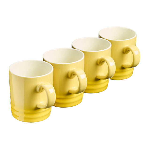 Cooks Professional 4 Piece Mug Set | 350ml | Yellow