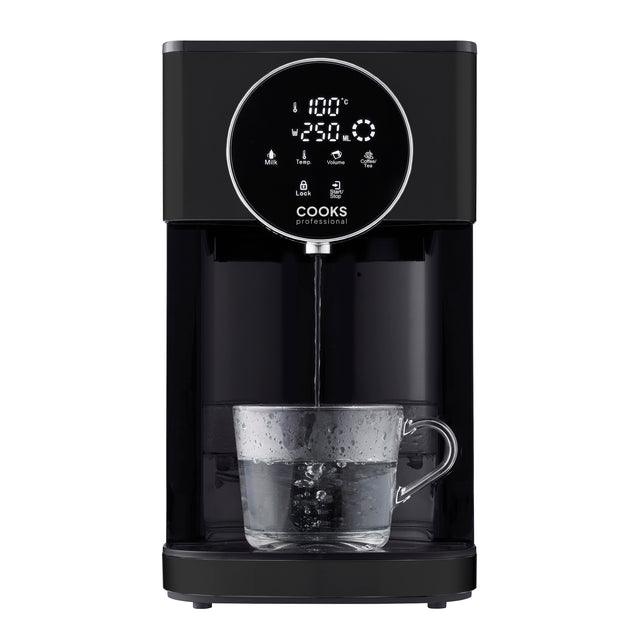 Cooks Professional 4L Digital Hot Water Dispenser | Black / Silver