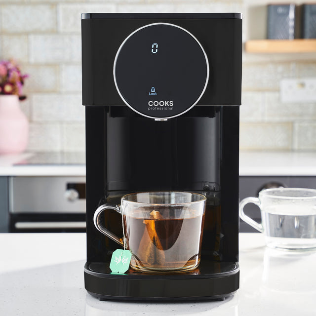 Cooks Professional 4L Digital Hot Water Dispenser | Black / Silver