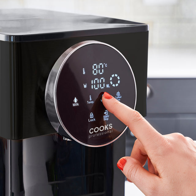 Cooks Professional 4L Digital Hot Water Dispenser | Black / Silver