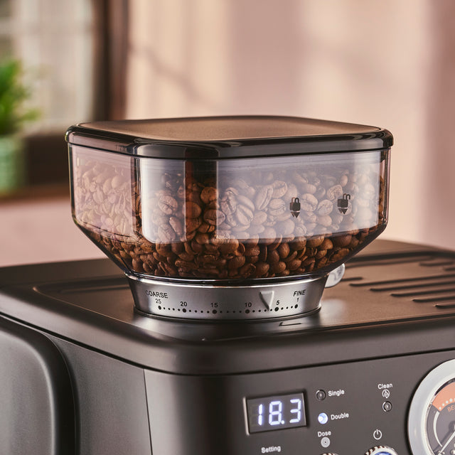 Cooks Professional Bean-to-Cup Espresso Machine | Satin Black