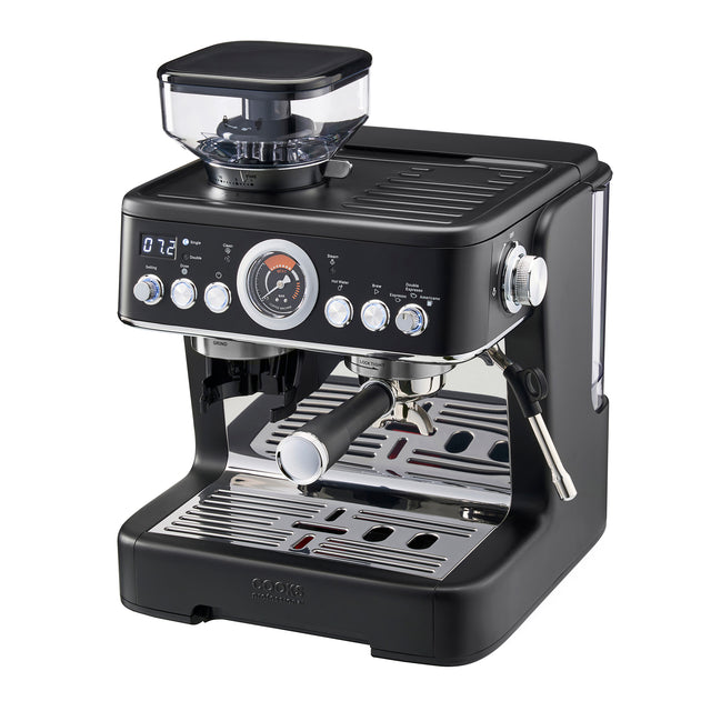 Cooks Professional Bean-to-Cup Espresso Machine | Satin Black