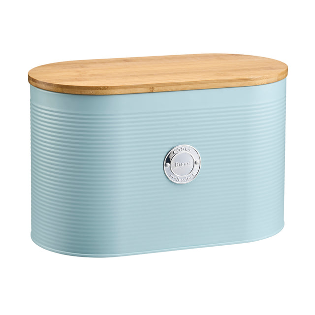 Cooks Professional 5 Piece Kitchen Storage Set with Bamboo Lids | Blue / Silver