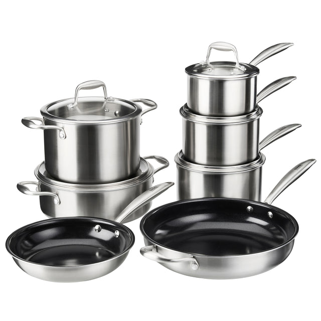 Cooks Professional Tri-Ply 7 Piece Cookware Set