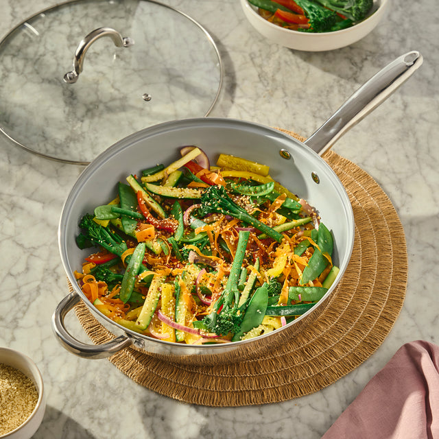 Cooks Professional 30cm Stainless Steel Long Handled Sauté Pan