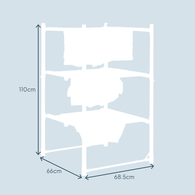 Zennox 3 Tier Heated Clothes Airer with Cover