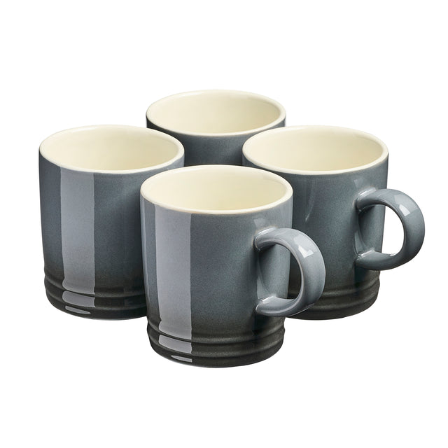Cooks Professional 4 Piece Mug Set | 240ml | Grey