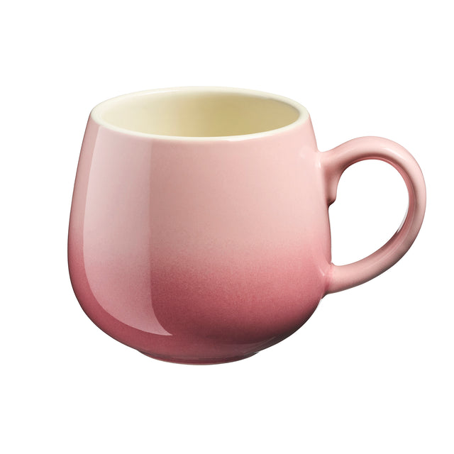 Cooks Professional Set of 4 Stoneware Mugs | 350ml | Pink
