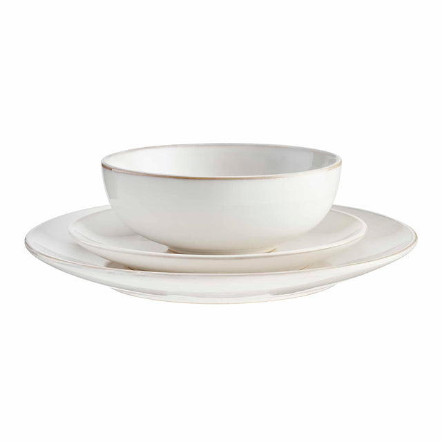 Cooks Professional Nordic Stoneware 12 Piece Dinner Set | White