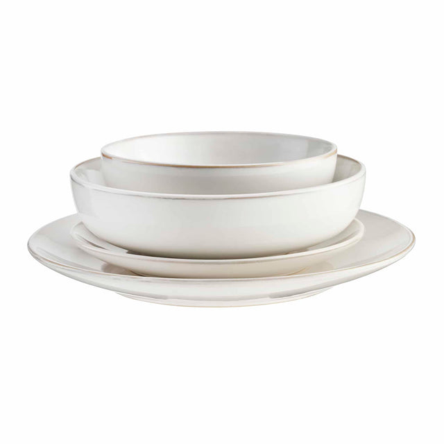 Cooks Professional Nordic Stoneware 16 piece Dinner Set | White