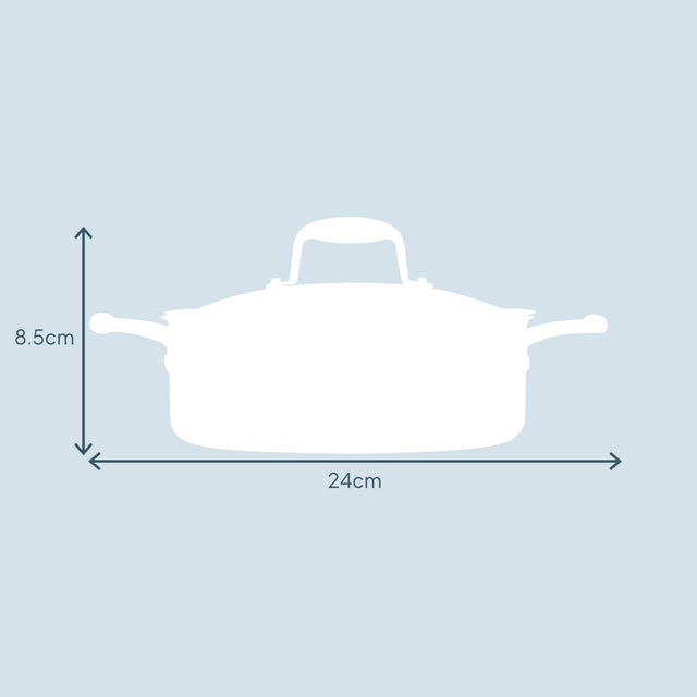 Cooks Professional Tri-Ply Sauté Pan | 24cm