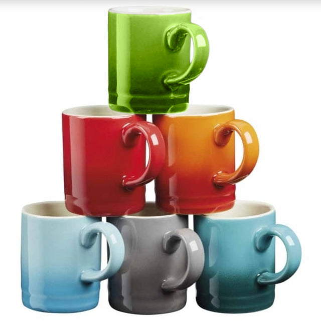 Cooks Professional 6-Piece Multi Colour Espresso Cups