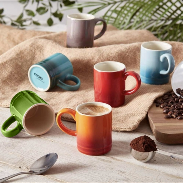 Cooks Professional 6-Piece Multi Colour Espresso Cups